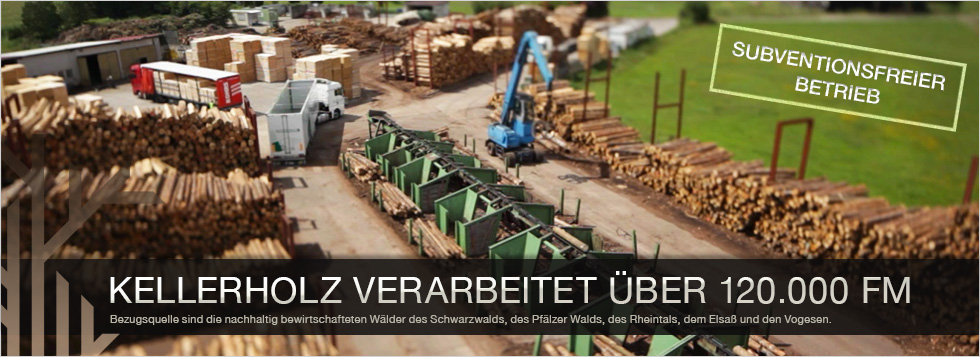 KELLERHOLZ - Das moderne Industriesägewerk in Süddeutschland für Palettenbretter & Palettenzuschnitte